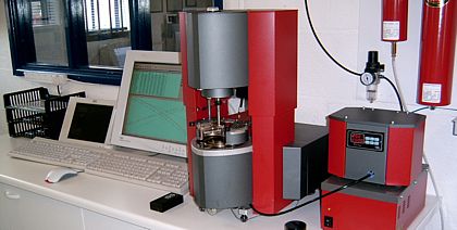 Mainstay of Gammadot's rotational rheometry services - the Reologica ViscoTech high resolution rotational rheometer upgraded to StressTech  HR specifications. 